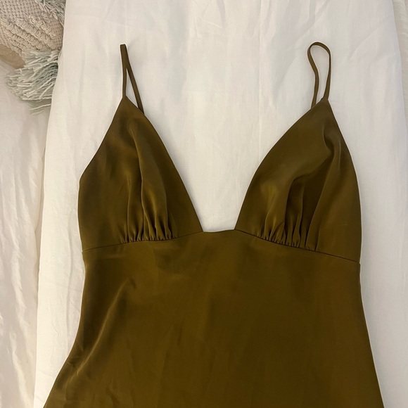 House of Harlow x Revolve Nouvelle Mini Silk / Lace Slip Dress - sz M - Picture 6 of 7